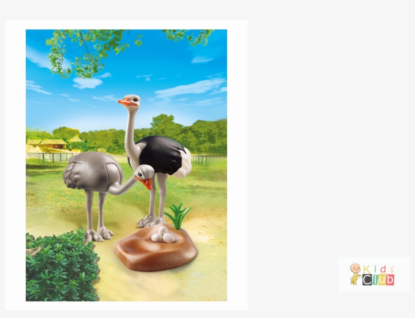 Ostrich Clipart Playmobil - Playmobil 6646 Ostriches With Nest, transparent png download
