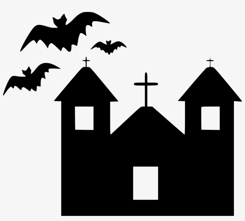 Building Haunted Home House Mansion Scary Spooky Comments - Icon, transparent png download