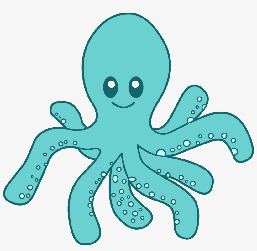 Clip Free Blue Clipart Free Clip Art - Octopus Clipart, transparent png download