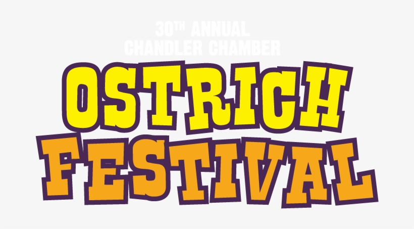 Ostrichfestival Logo White 2018 - Ostrich Festival Parade 2017 News, transparent png download