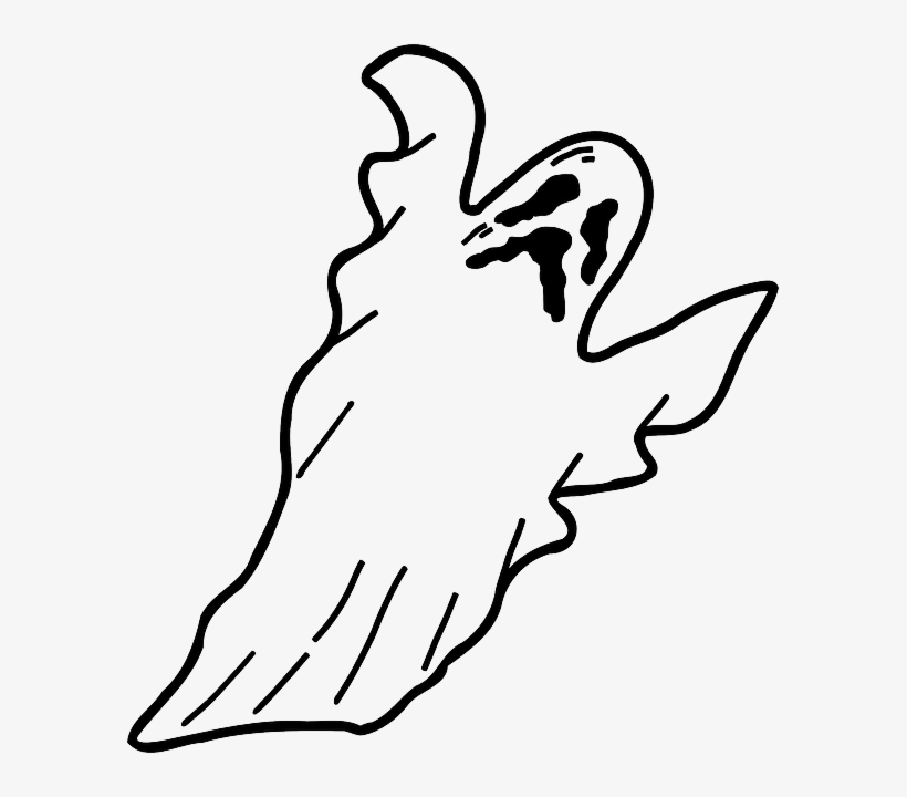 Ghost, Scary, Spooky, Halloween, Flying, Floating - Ghost Clipart, transparent png download