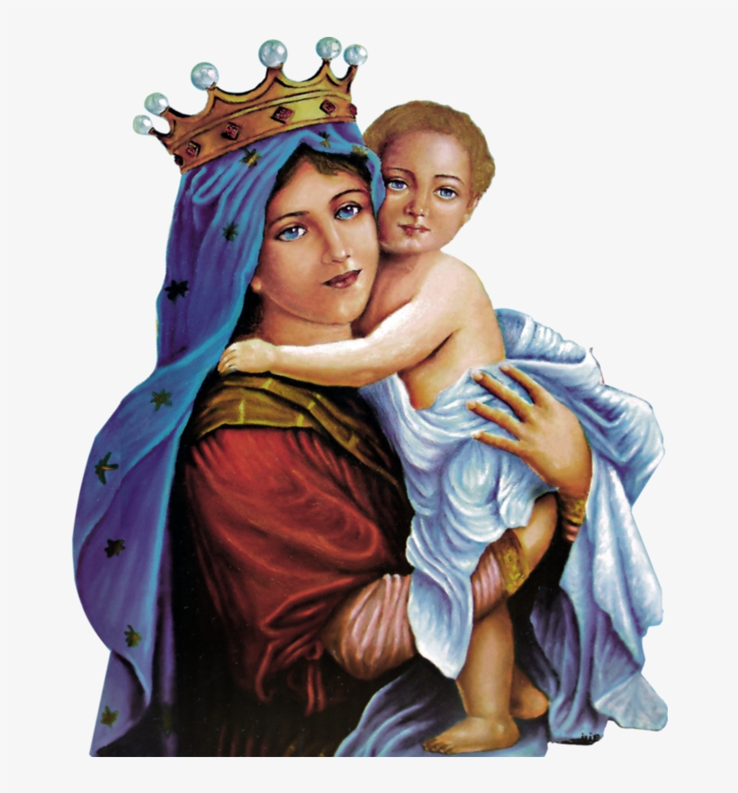 María Del Rosario - Mary And Jesus Png, transparent png download
