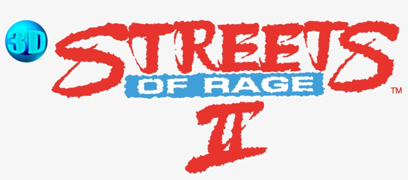 Streets Of Rage 2 Logo Png - Street Of Rage Logo, transparent png download