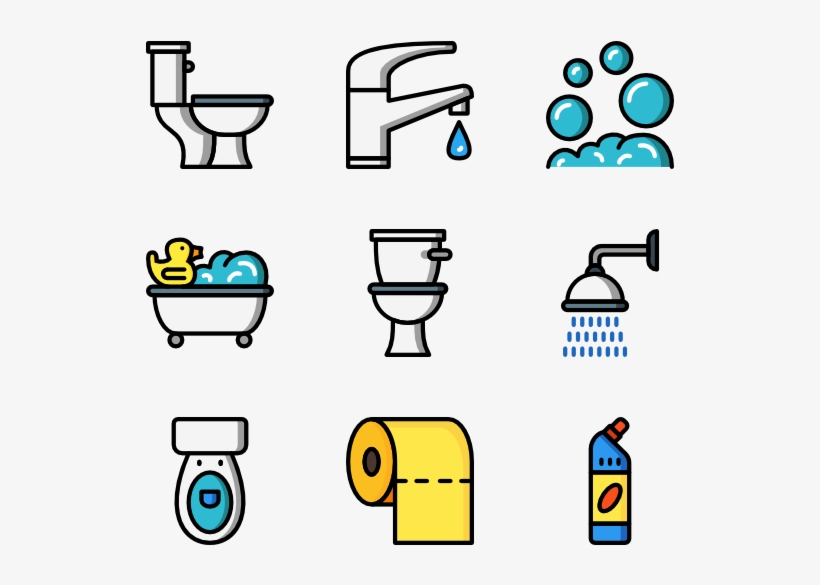 Bathroom Objects Drawing PNG Image Transparent PNG Free Download on
