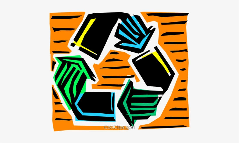 Recycle Symbol Royalty Free Vector Clip Art Illustration - Illustration, transparent png download