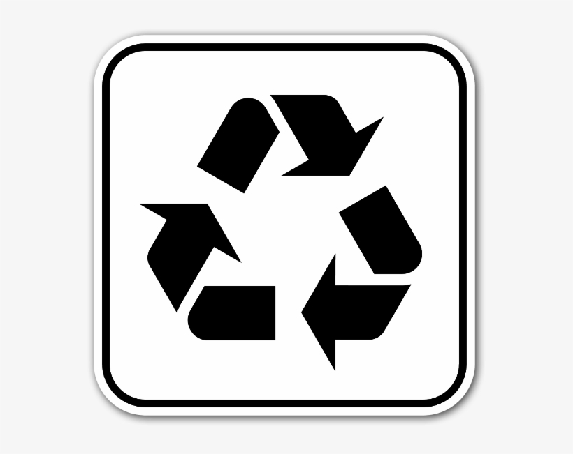 Recycling Symbol Sticker - Recycling Clip Art, transparent png download