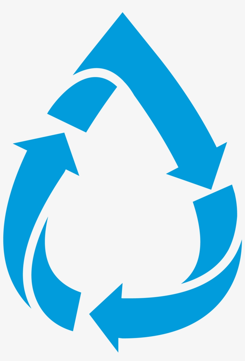 Recycle Water Clipart - Water Recycling Icon Png, transparent png download