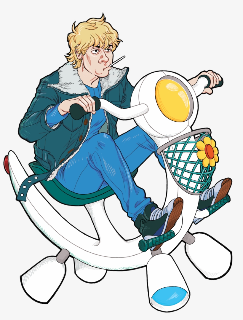Hank On A Hover Bike, During His Brock Phase - Venture Bros Hank Jacket, transparent png download