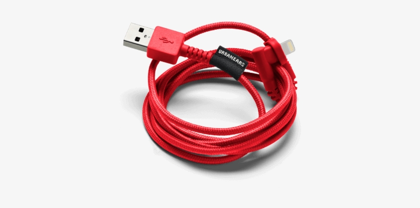 Urbanears Thunderous Tomato Red Lightning Cable - Urbanears Thunderous Lightning Cable | Tomato, transparent png download