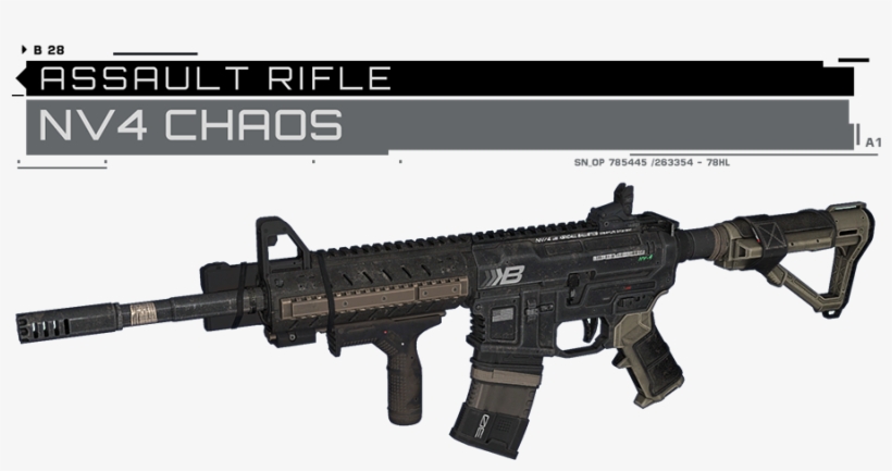 Replaces Assault Rifle With Nv4 Chaos From Call Of - Cod Infinite Warfare Nv4, transparent png download