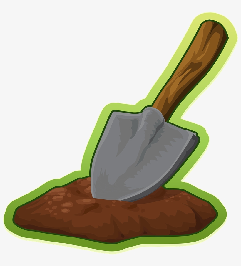 Sand Clipart Dirt Pile - Shovel Clip Art, transparent png download