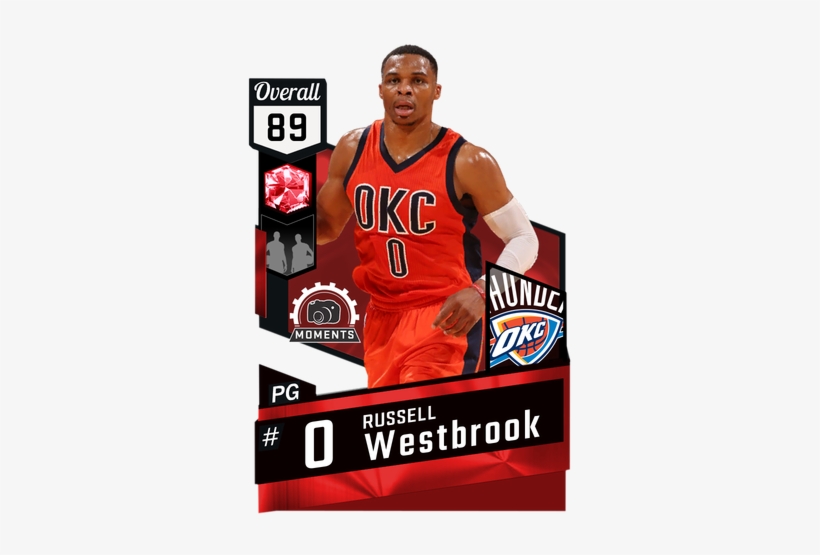Russell Westbrook Against The Magic On November 13th - 2k17 Russell Westbrook Card, transparent png download