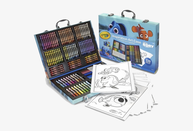 Crayola Inspiration Art Case Markers And Crayons Disney - Crayola Finding Dory Art Kit, transparent png download