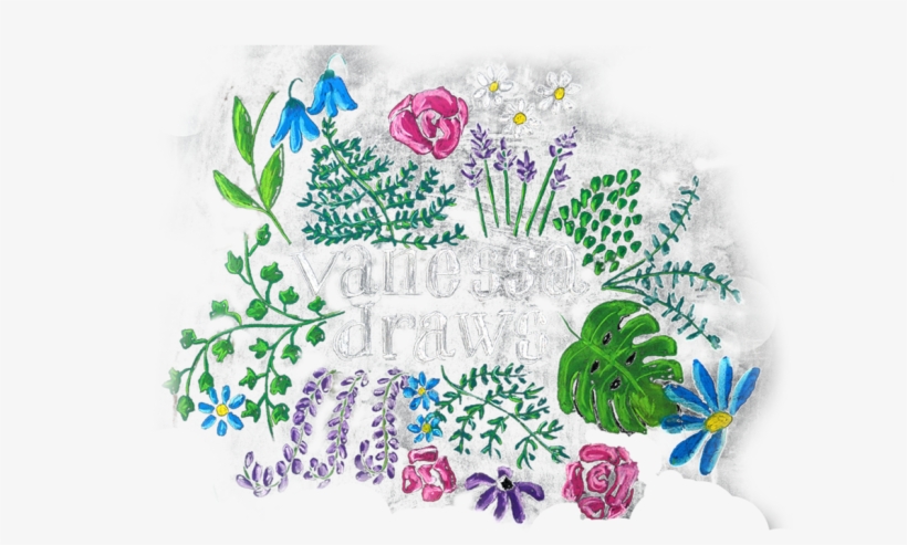 Chalk Flower Png Banner Freeuse Stock - Bouquet, transparent png download