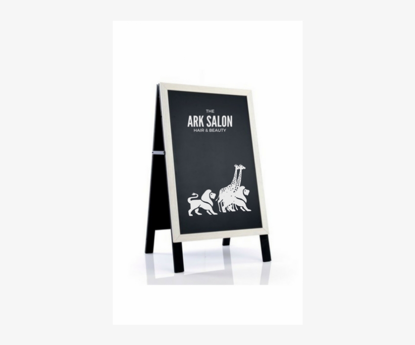 Chalk Aboard White Frame - Sign, transparent png download
