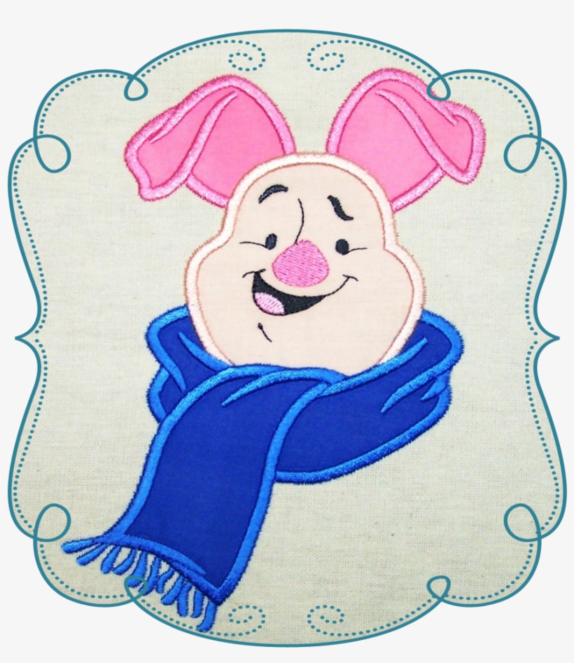 Winter Piggles - Transparent Machine Embroidery Clipart, transparent png download