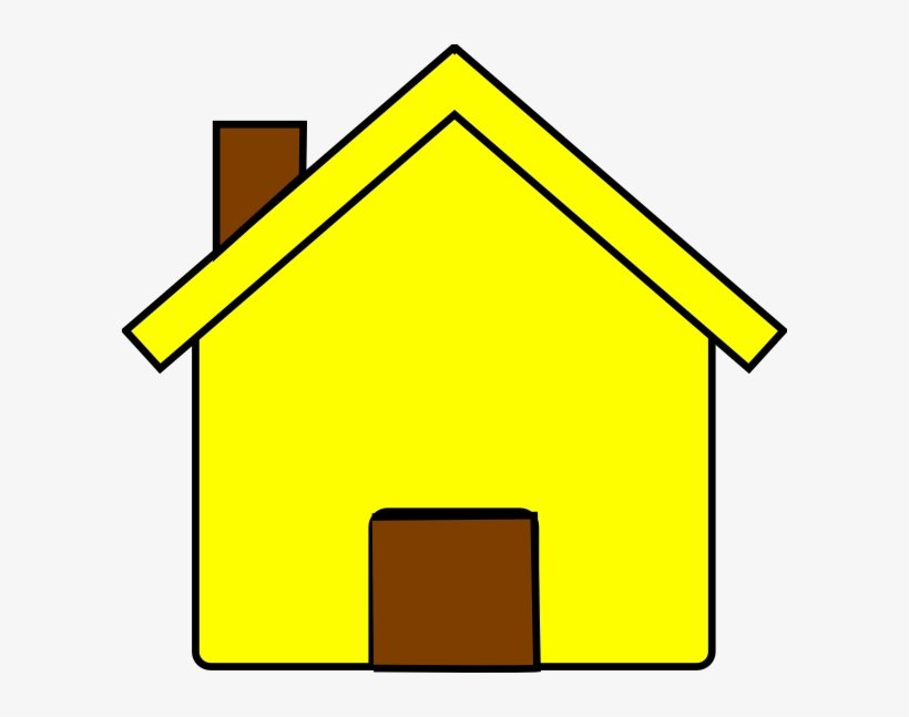 Yellow House Clip Art At Clker Home Photo Frame Clipart PNG Image