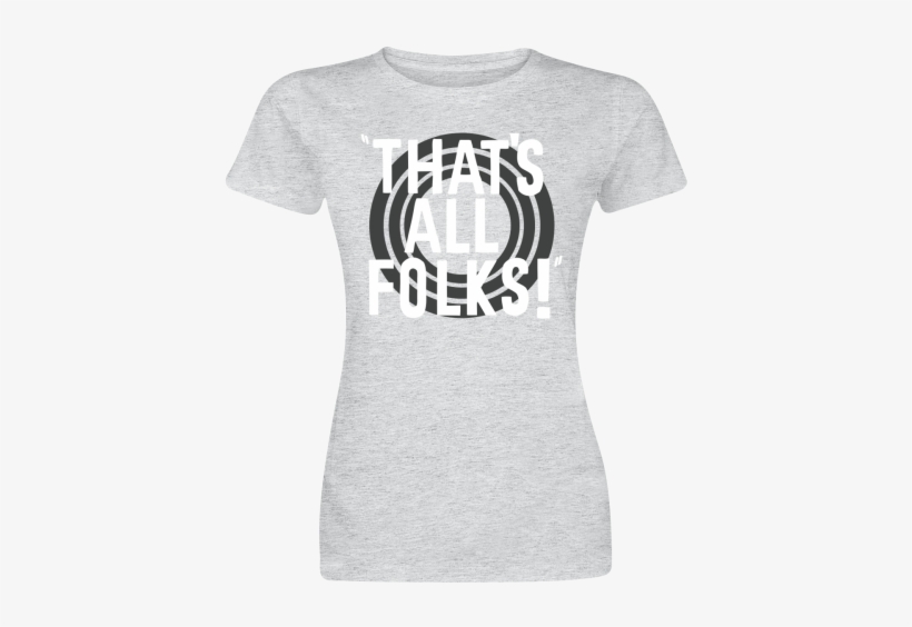 That's All Folks Tshirt Manches Courtes À Commander - T-shirt, transparent png download