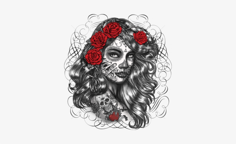 Tim Shumate Jack Skellington - Dia De Muertos Girl, transparent png download