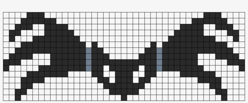 Jack Skellington Bow Perler Bead Pattern / Bead Sprite - Jack Skellington Perler Bead Pattern, transparent png download