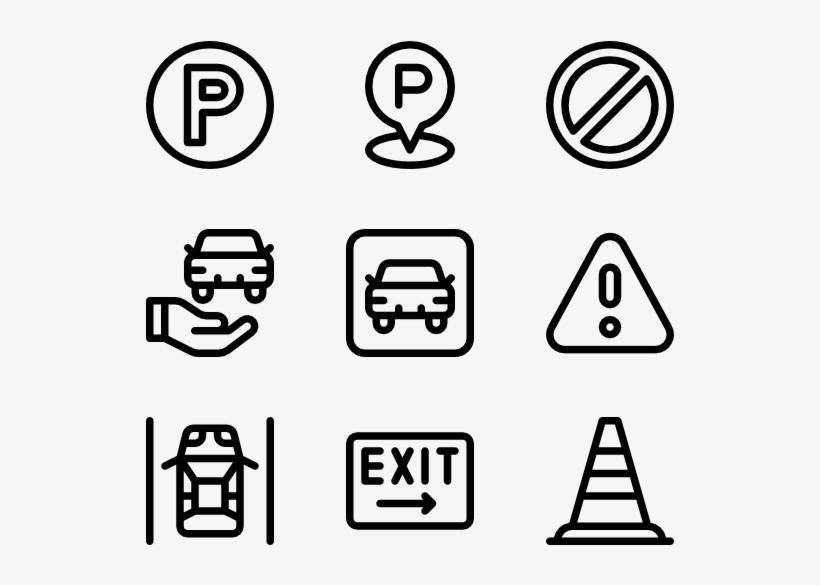 Parking - Hobbies Icons Png, transparent png download
