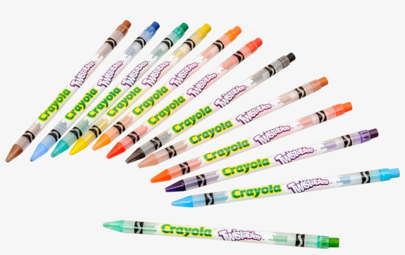 Crayola 12 Erasable Twistable Pencils, , Large - Crayola 12 Twistables Crayones, transparent png download