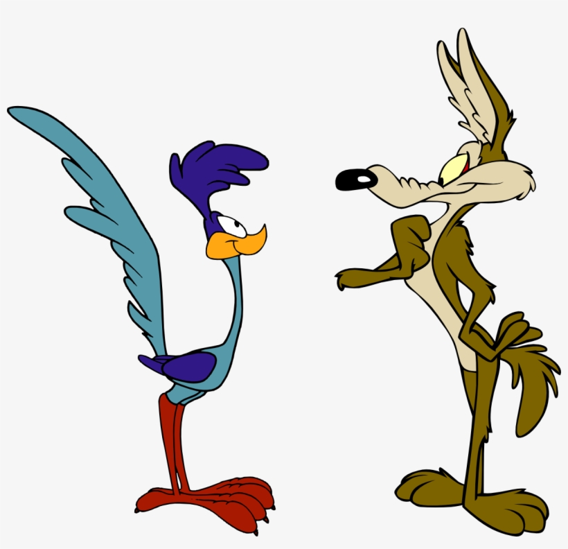 The Coyote And Roadrunner - Road Runner And Coyote, transparent png download