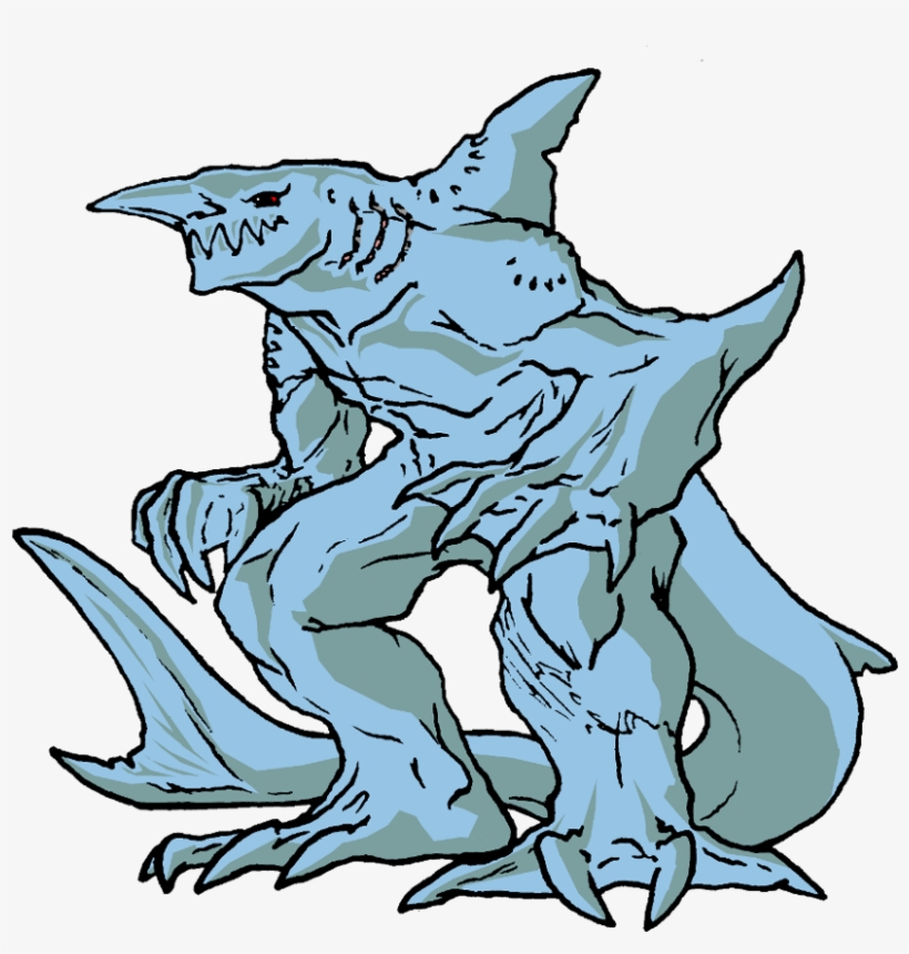 Shark Goblin By Moreeni On Deviantart Vector Library - Shark, transparent png download