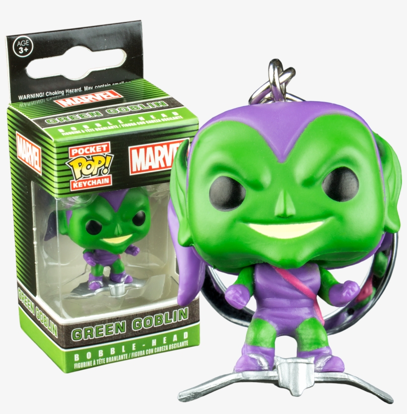 Spider Man Green Goblin Glider Pocket Pop Vinyl Keychain, transparent png download