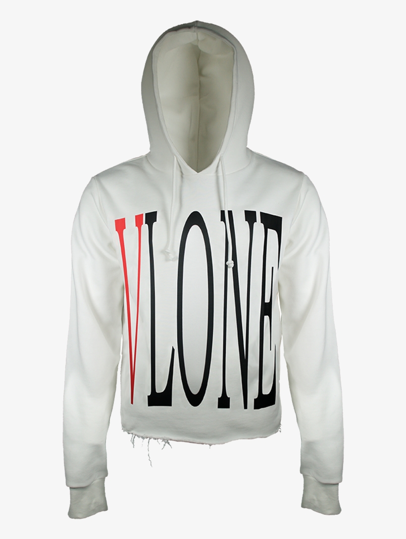 [w2c] White Vlone Hoodie - Vlone Hoodie White Inside, transparent png download