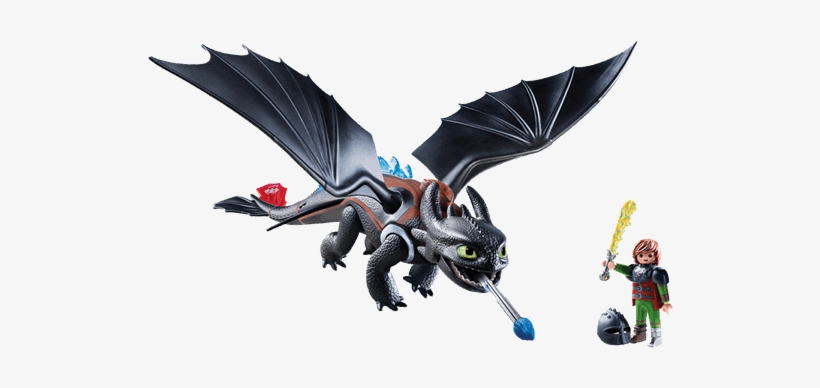 How To Train Your Dragon - Playmobil How To Train Your Dragon Toothless, transparent png download