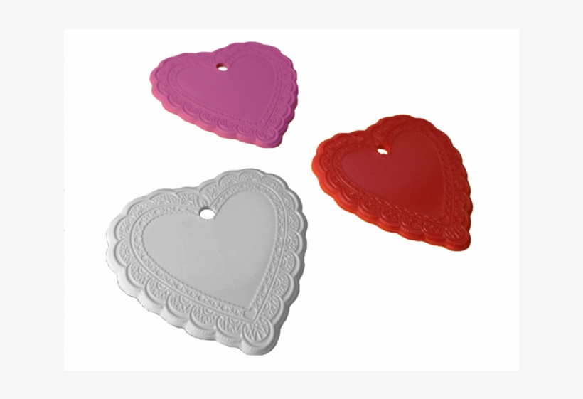 Lace Heart Shape Multi Color Mix [ 8 Gram Weights ] - Heart, transparent png download