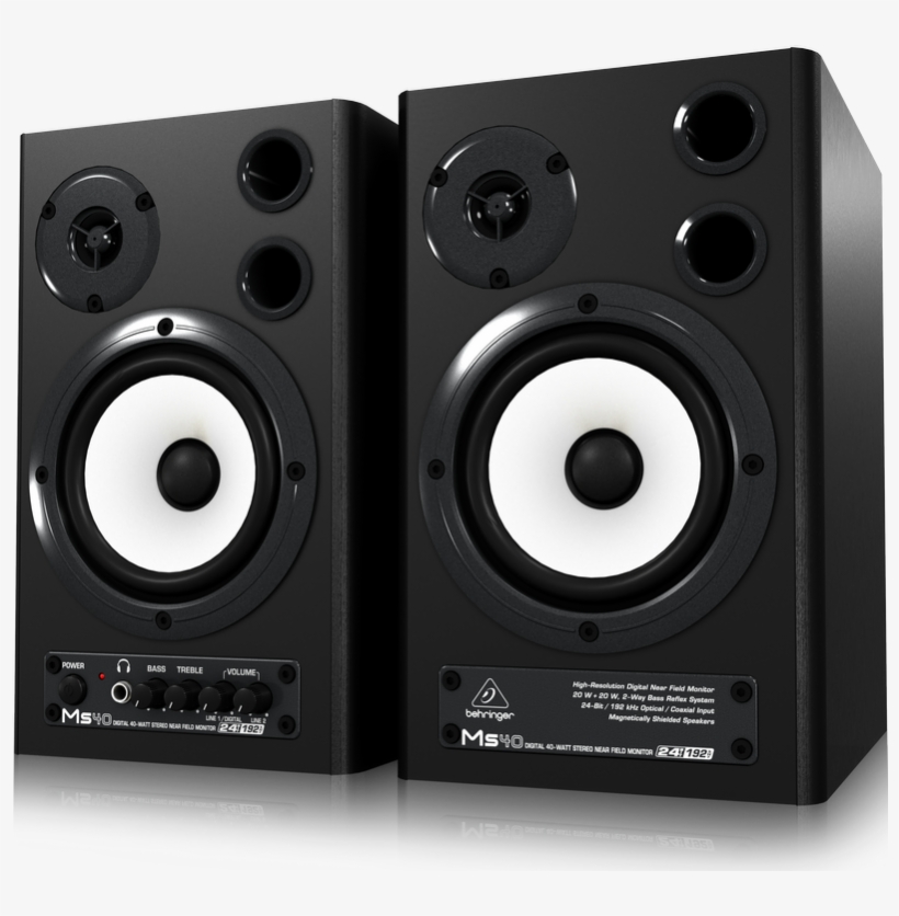 Ms40 P0384 Right L - Behringer Ms40 Monitor Speakers, transparent png download