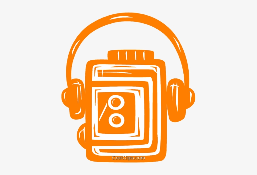 Personal Stereo Royalty Free Vector Clip Art Illustration - Clip Art, transparent png download