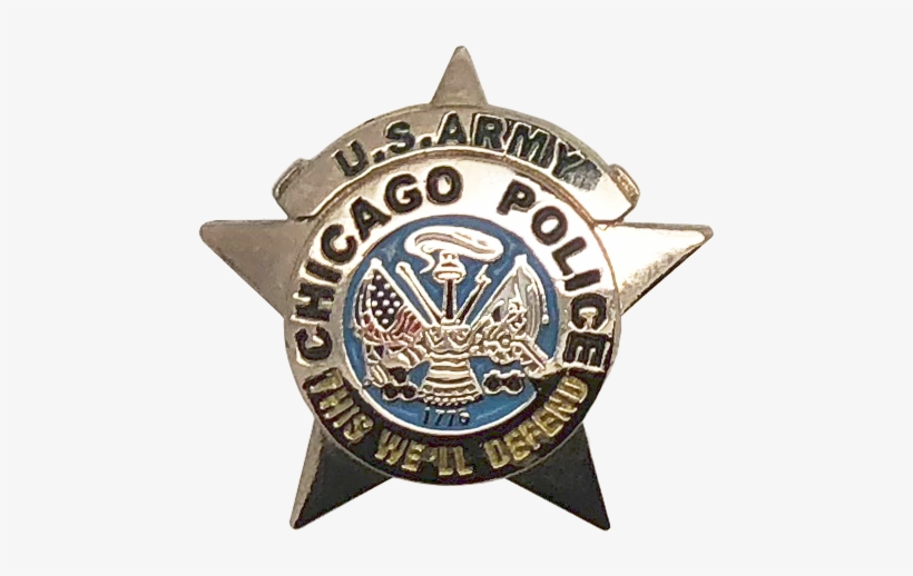 Chicago Police Department Star Lapel Pin - Badge, transparent png download