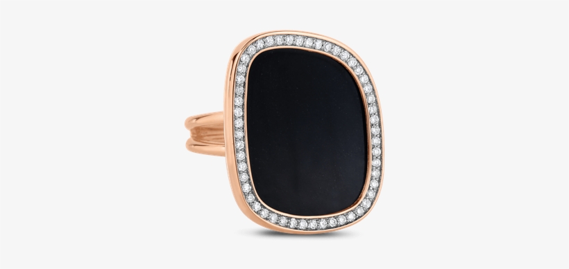 Roberto Coin Ring With Black Jade And Diamonds - Black Jade Roberto Coin, transparent png download