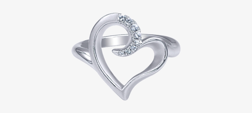 Heart Ring Png Hd - 925 Silver Fashion Ladies' Ring, transparent png download