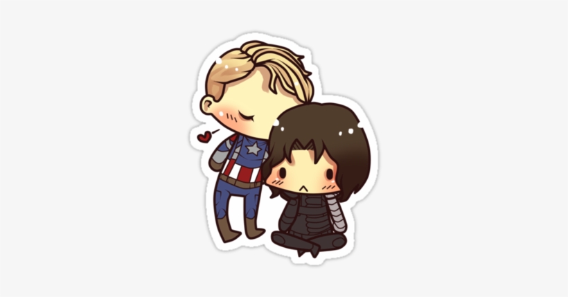 #stucky #captain America #bucky #marvel - Stucky Sticker, transparent png download