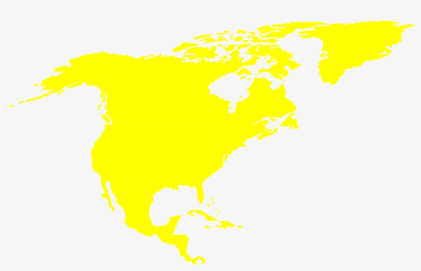 American Continent Icons Png - World Map Continent Colors, transparent png download