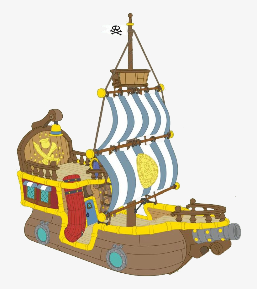 Crocodile Clipart Bucky - Jake And The Neverland Pirates Bucky Pirate Ship, transparent png download