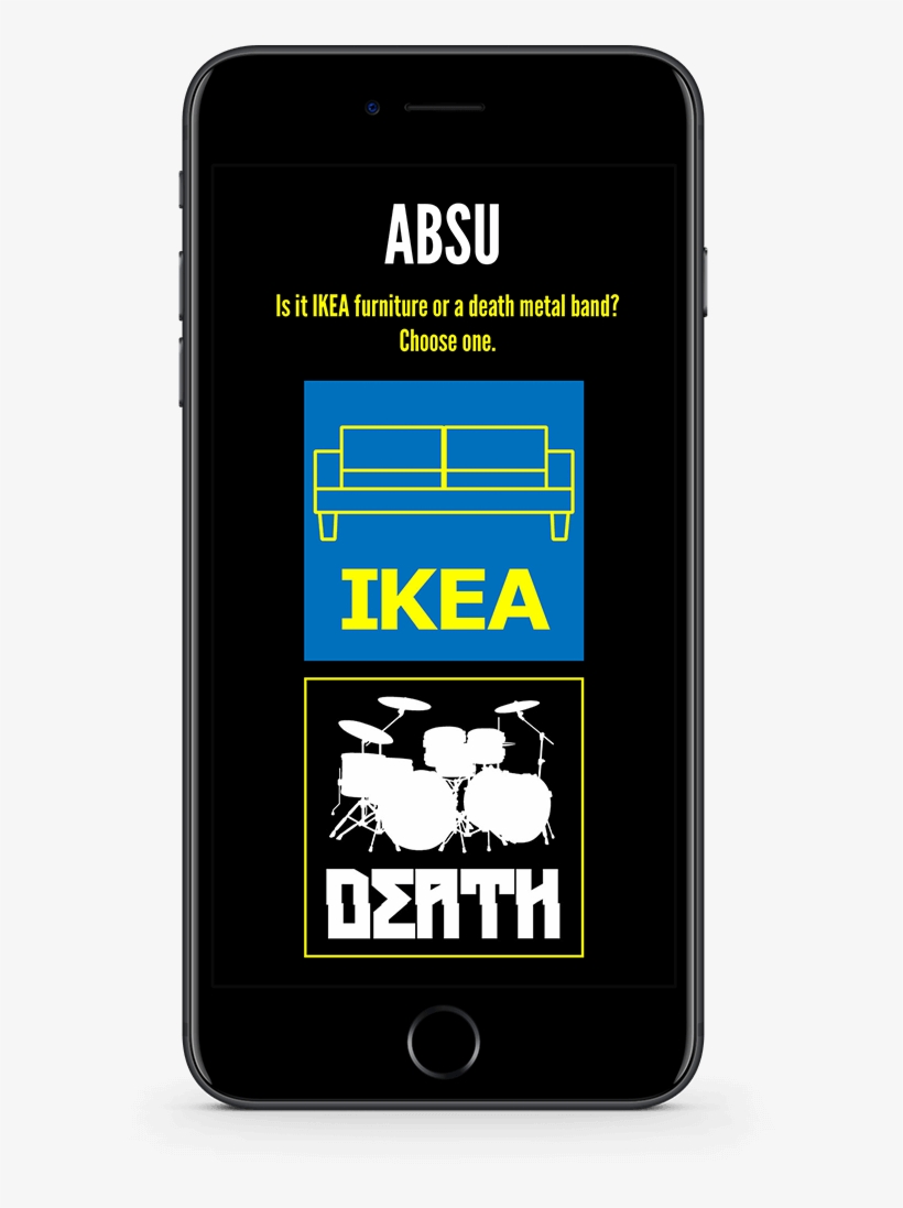Ikea Phone Screen - Drum Set Sticker Wall Art, Black, transparent png download