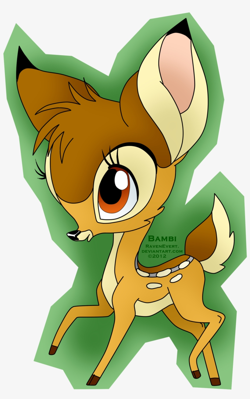 Drawn Bambi Chibi - Bambi Chibi, transparent png download