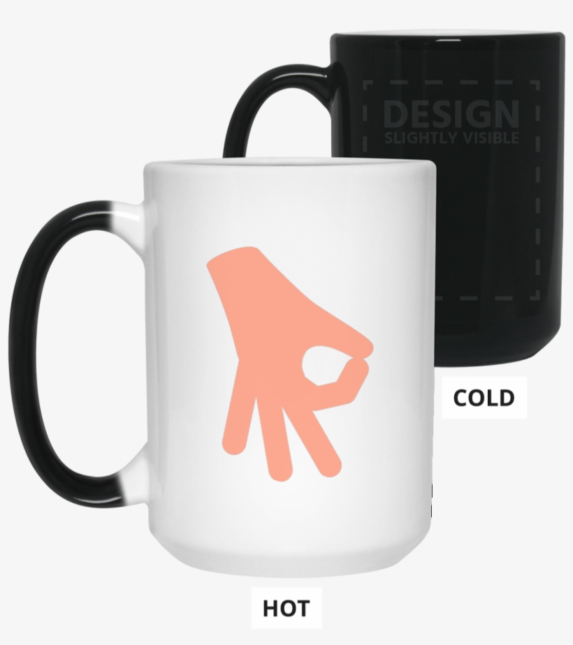 Peach Circle Game Magic Mug - Heat Sensitive Mug Color Changing Coffee Mug, transparent png download