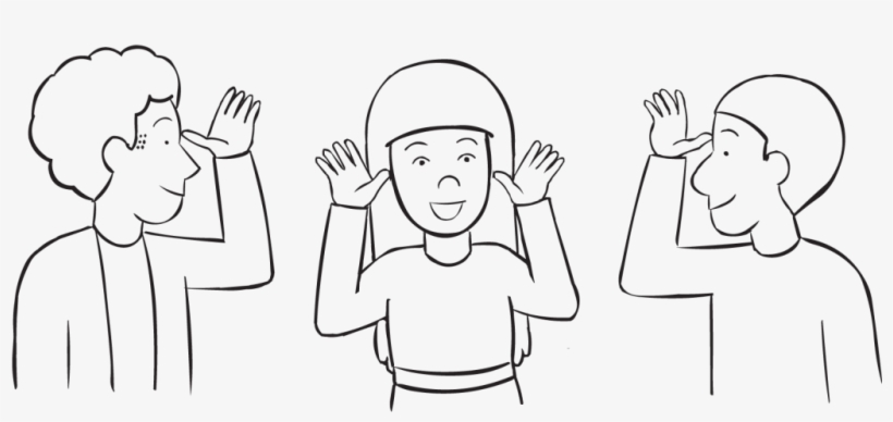 Back Three People Playing A Fun Circle Game Using Their - Game, transparent png download