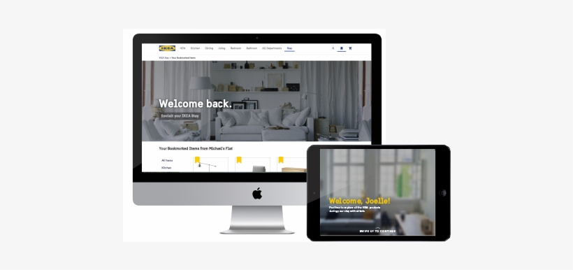 A Computer And Tablet With The Ikea Stay Ui - Mam Krzywe Zeby I Wstydze Sie Usmiechac, transparent png download