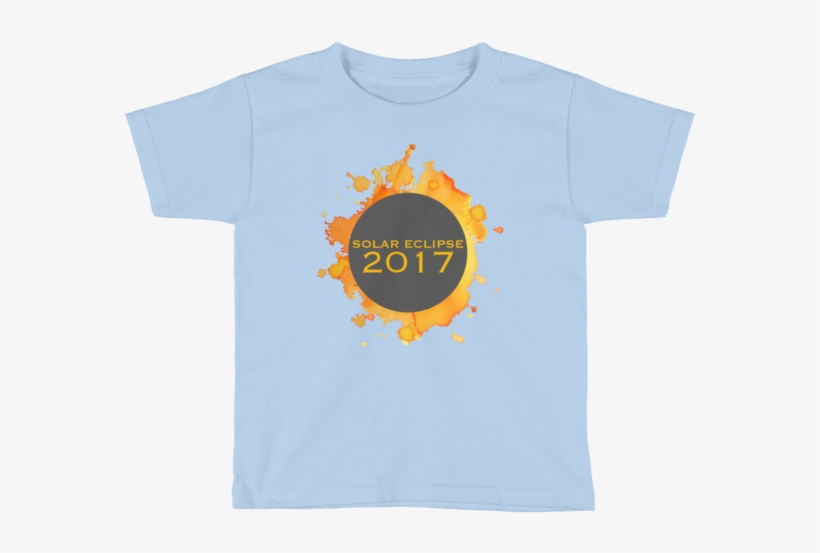 2017 Solar Eclipse Watercolor Burst - Active Shirt, transparent png download