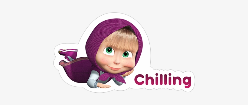 Viber Sticker «masha And The Bear» - Masha Og Bjørnen Sengetøj, transparent png download