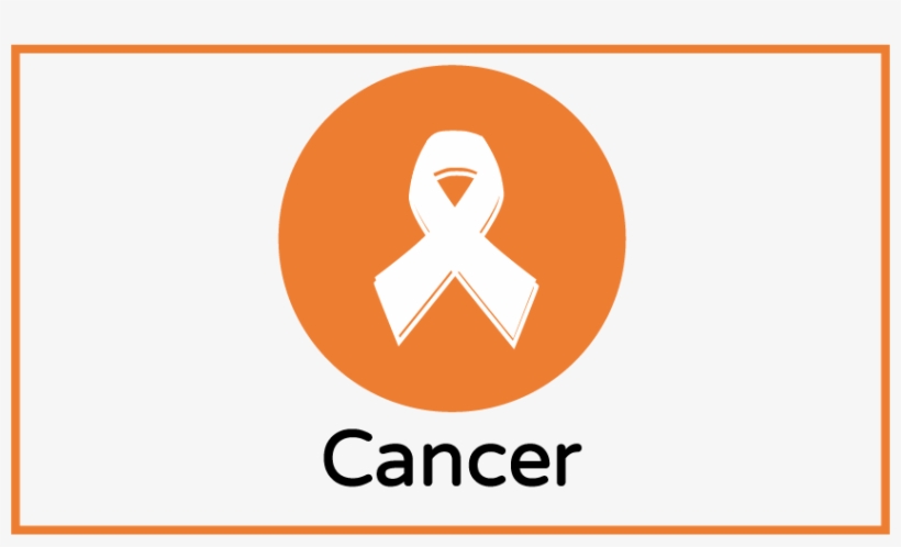 Cancer Standard Size Blue Border - Graphic Design, transparent png download