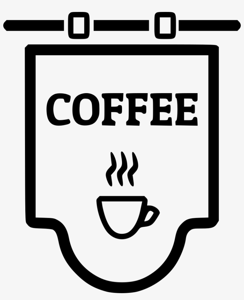 Coffee Shop Sign Comments - Coffee Shop Icon Png, transparent png download