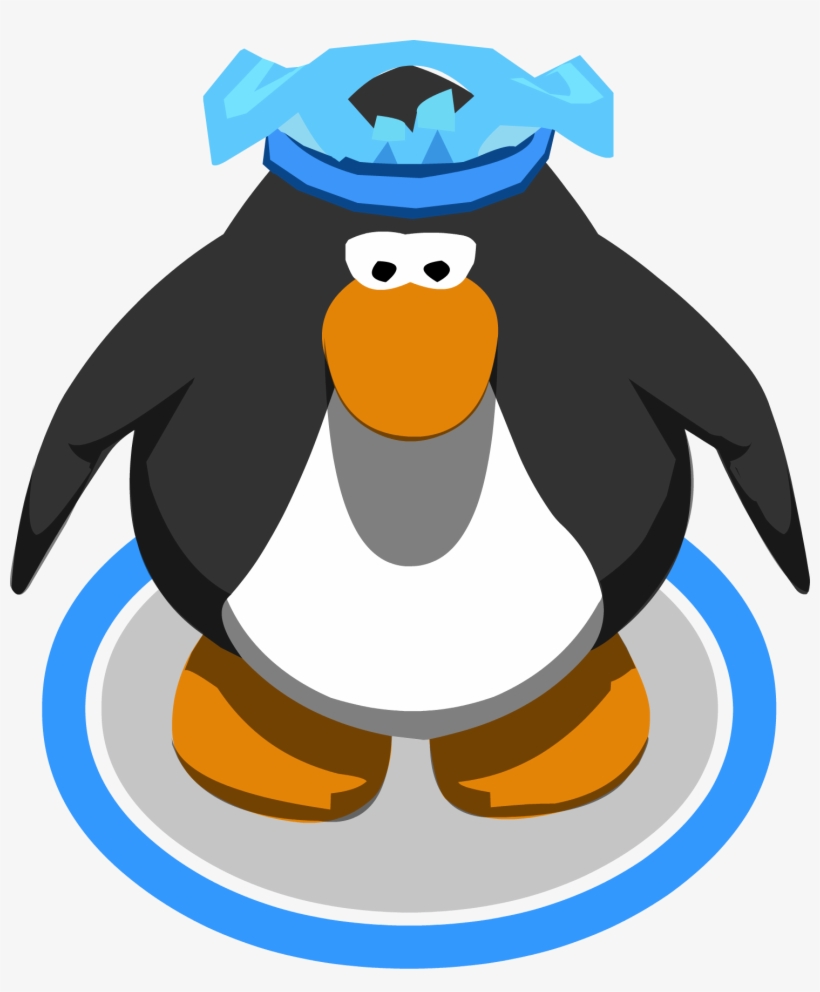Blue Border Collie Headband Ingame - Club Penguin Mohawk, transparent png download